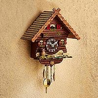 Mini cuckoo clock, Owls Cottage