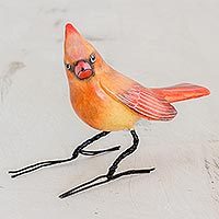 Ceramic figurine, Cardinal Beauty