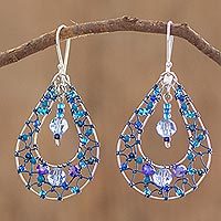 Crystal dangle earrings, Celeste Sparkle