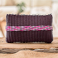 Handwoven cosmetic bag, Sweet Berry