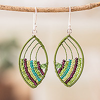 Beaded dangle earrings, Fashionable Style