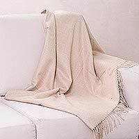 100% alpaca throw, Cozy Beige