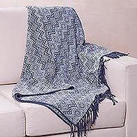 Throw blanket, Prussian Blue Destiny