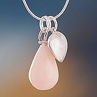 Opal pendant necklace, Soft Love