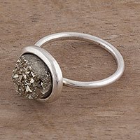 Pyrite cocktail ring, Rocky Hillside