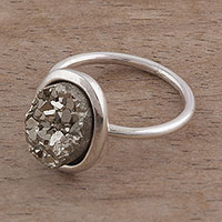 Pyrite cocktail ring, Rocky Plateau