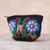 Alpaca blend coin purse, 'Peruvian Shopper' - Floral Embroidered Alpaca Blend Coin Purse from Peru