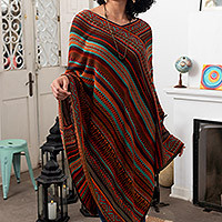 Knit poncho, Highland Rivers