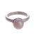 Cultured pearl cocktail ring, 'Pink Nascent Flower' - Cultured Pearl and Silver Cocktail Ring in Pink from Peru