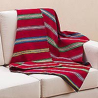 Alpaca blend throw blanket, Cozy Siesta