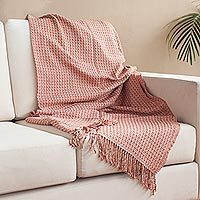 Alpaca blend throw, Cozy Combination in Flame