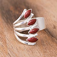 Jasper multi-stone ring, Radiant Leaves