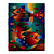 Alpaca blend tapestry, 'Abundance of the Sea' - Colorful Alpaca Blend Tapestry