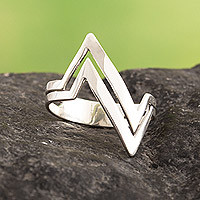 Sterling silver band ring, Thunder Marvel