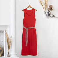 Soft midi dress, Andean Passion