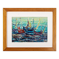 Sailboats at High Seas