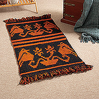 Reversible wool area rug, Sunrise Traditions (2x3)