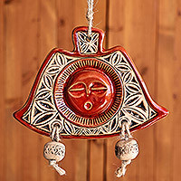 Ceramic wall decor, Red Daghdghan