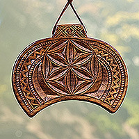 Wood wall decor, One Amulet