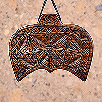 Wood wall decor, Double Amulet