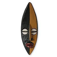 African wood mask, Companionship