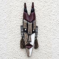 Ghanaian wood mask, Agona Antelope