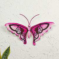 Aztec Butterfly in Fuchsia