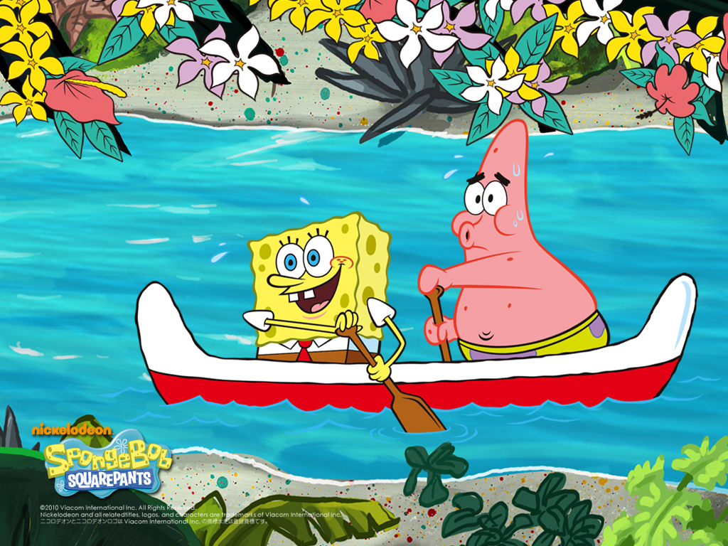 Spongebob Driving Boat