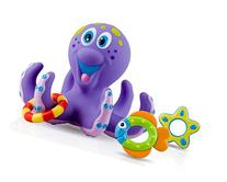 Nuby Octopus Hoopla Bathtime Fun Toys, Purple