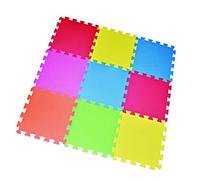 POCO DIVO Floor Mat 9-tile Multi-Color Exercise Mat Solid 