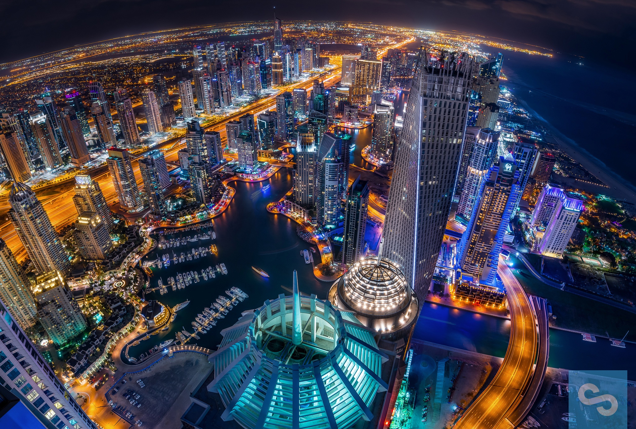 View of Dubai at Night