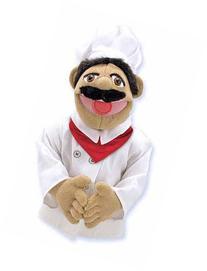 CHEF PUPPET--Toys & Games-Creative Play-Puppets & Puppet 