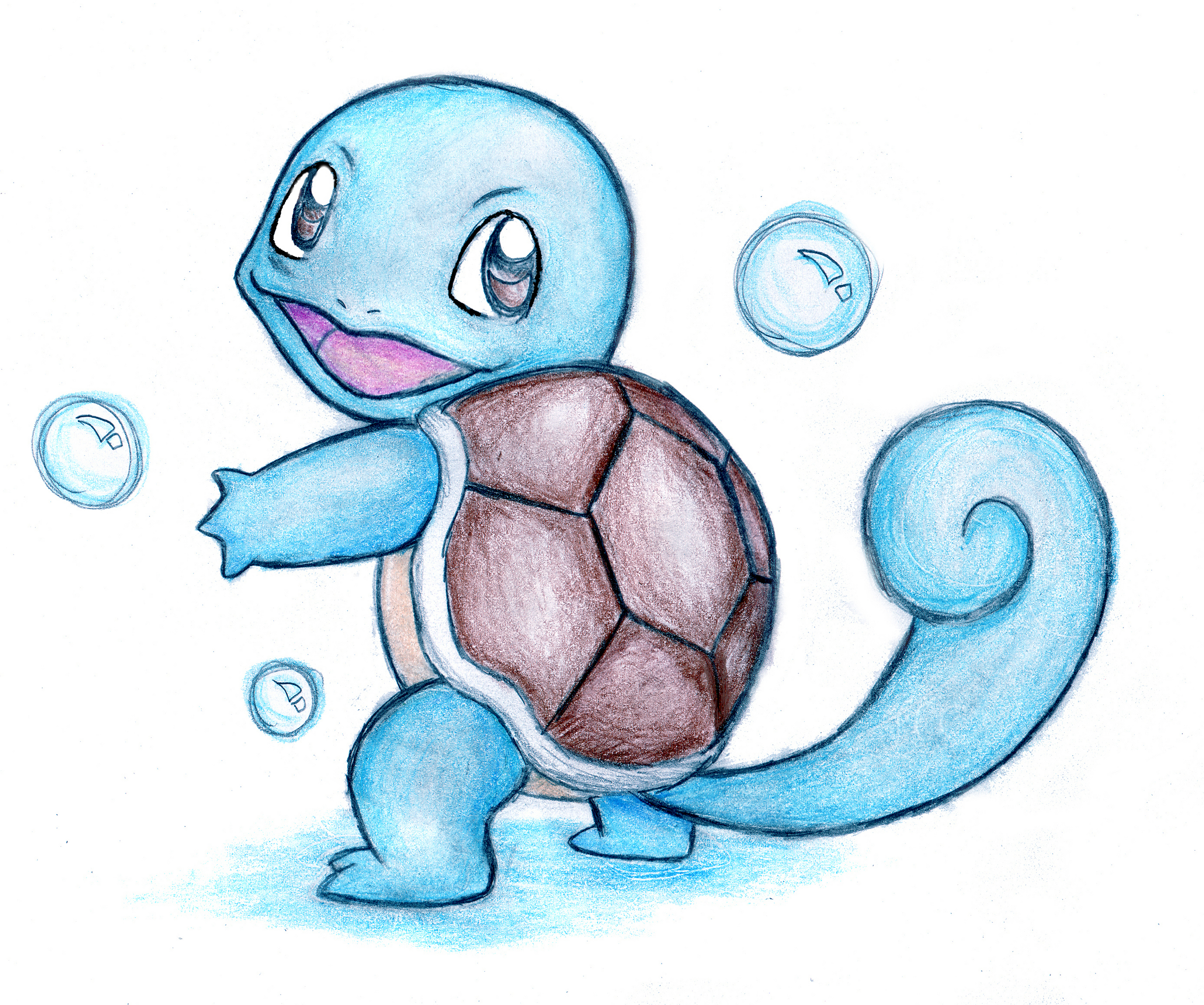 Disegno Pokemonsquirtle Personaggio Cartone Animato Da Colorare | The ...