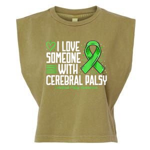 Cerebral Palsy Awareness I Love Someone With Cerebral Palsy Garment-Dyed Women's Muscle Tee