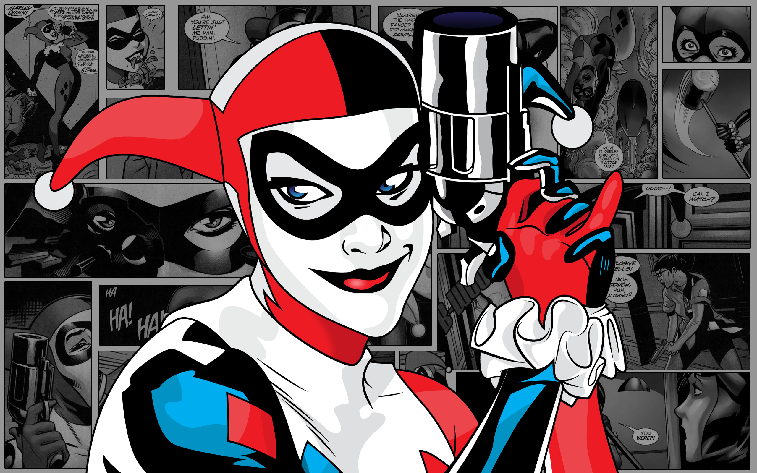 Harley Quinn Comic Strip Backgrounds