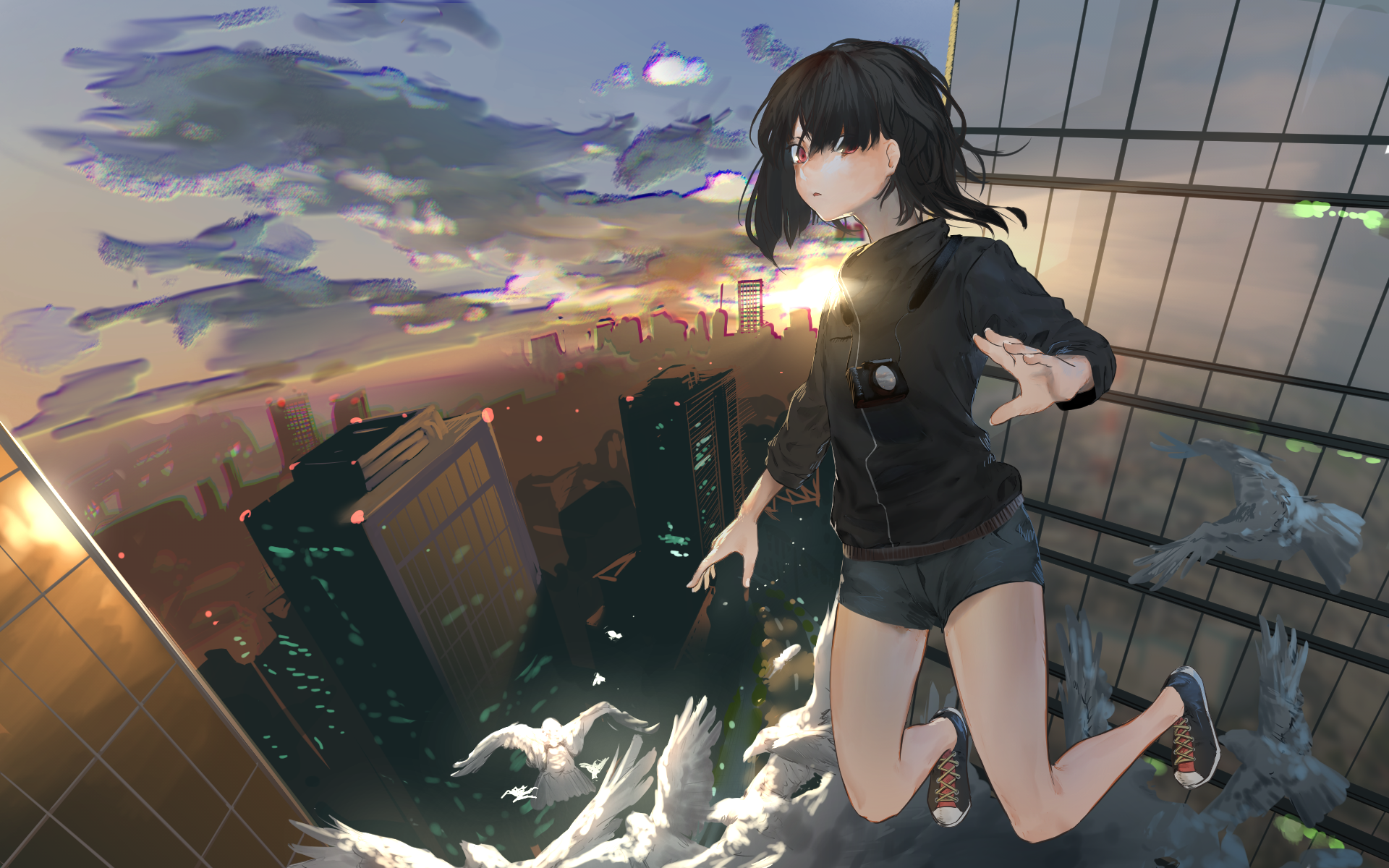 Featured image of post Anime Falling Off Building Background Gif