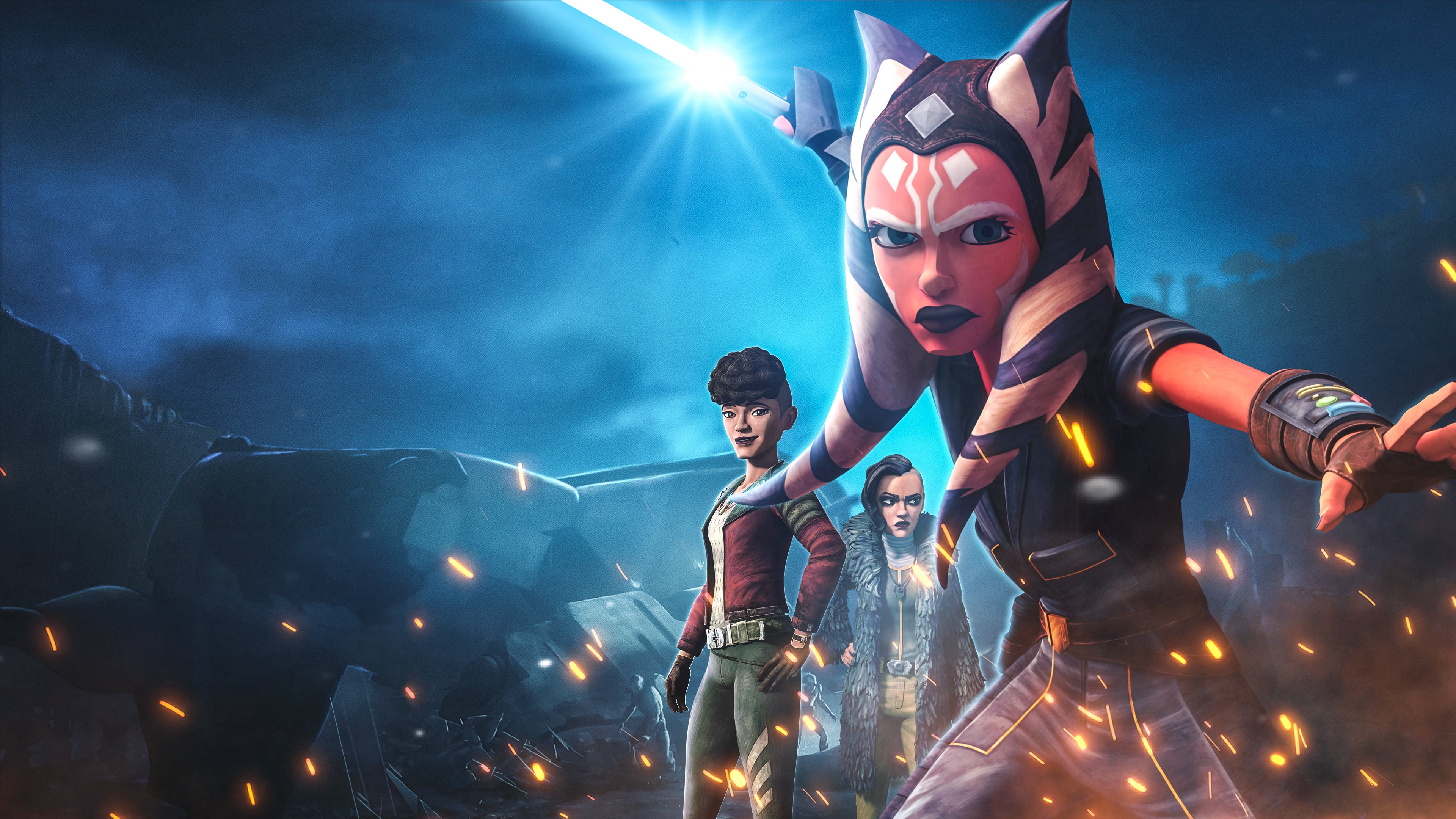 Ahsoka Tano Star Wars The Clone Wars 4K Wallpaper | vlr.eng.br