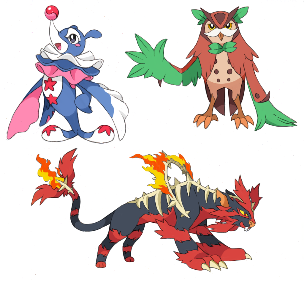 Sun and Moon Starter Evolution - Anime Photo (42926197) - Fanpop