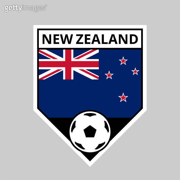 Angled Shield Football Team Badge of New Zealand 이미지 (1833037412) - 게티이미지뱅크