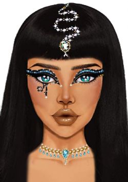 BODY JEWELS -  CLEOPATRA ADHESIVE FACE JEWELS STICKER - CLEAR