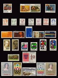 CANADA -  1973 COMPLETE YEAR SET, 30 NEW STAMPS