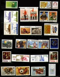 CANADA -  1976 COMPLETE YEAR SET, 28 NEW STAMPS