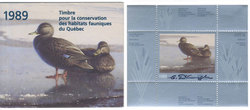 QUEBEC WILDLIFE HABITAT CONSERVATION -  1989 BLACK DUCKS (SIGNED) 02