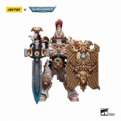 WARHAMMER 40K -  ADEPTUS CUSTODES SOLAR WATCH CUSTODIAN GUARD WITH SENTINEL BLADE AND PRAESIDIUM SHIELD FIGURE - 1/18 SCALE -  JOYTOY