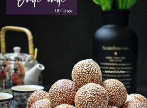 Gambar Onde-onde Keledek Ungu/Sesame ball/Kuih Bom