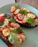 Baked Eggplant w Tomato/Parmesan