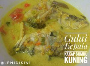 Foto resep Gulai Kepala Kakap Bumbu Kuning