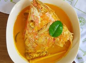 Foto resep Gulai Kepala Ikan Kakap Merah