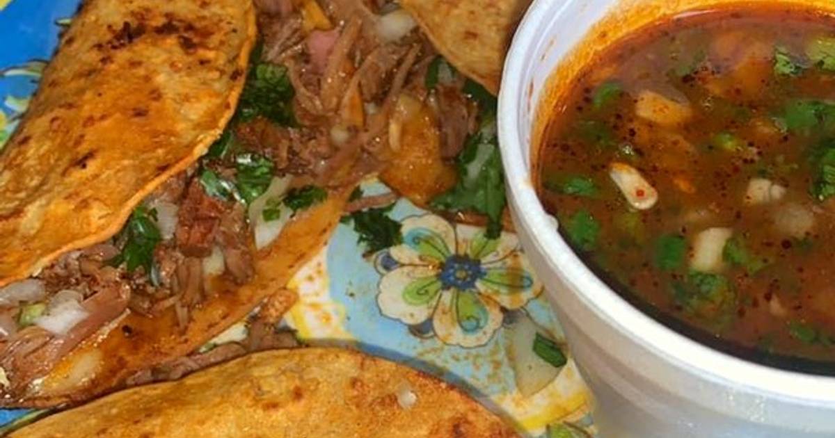 ❤️?Tacos de birria de res?? Receta de Ely - Cookpad