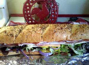 A picture of Dagwood Sandwich.